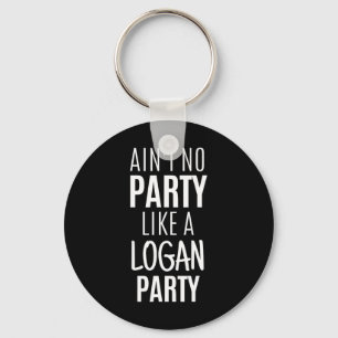 Llavero Fiesta de nombres personalizados de Logan Funny