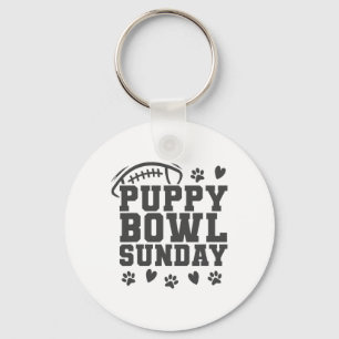 Llavero Fiesta de Perros Super Bowl Domingo Cachorros Part