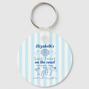 Llavero Fiesta de soltera en la playa Último brindis en la
