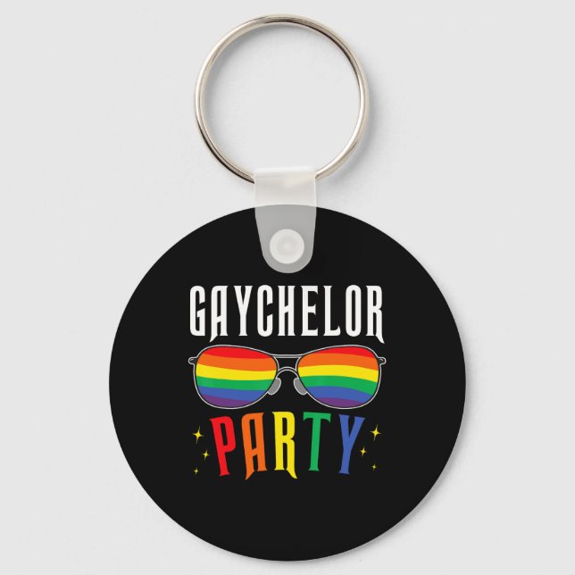 Llavero Fiesta de Soltero Gay Lesbiana Lgbtq Orgullo Gaych (Anverso)