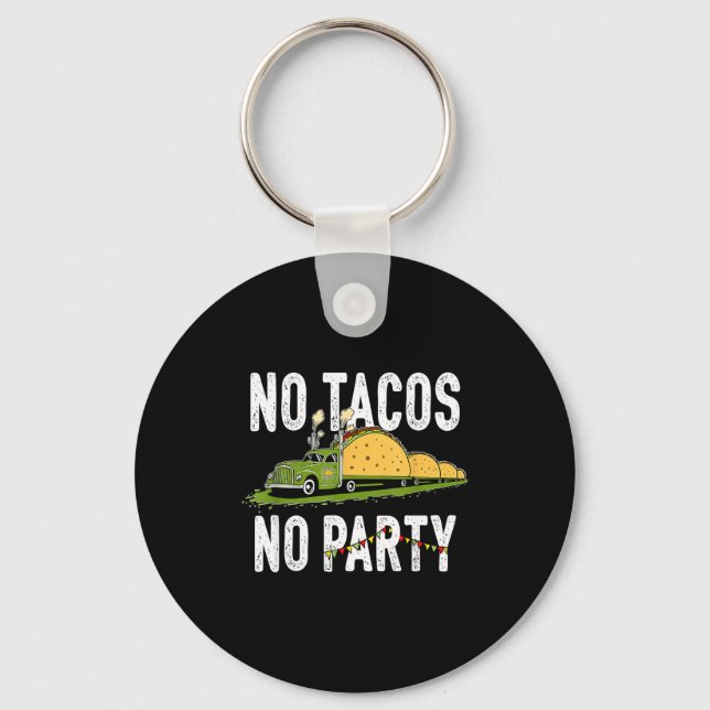 Llavero Fiesta del martes de taco divertida vibra para (Anverso)