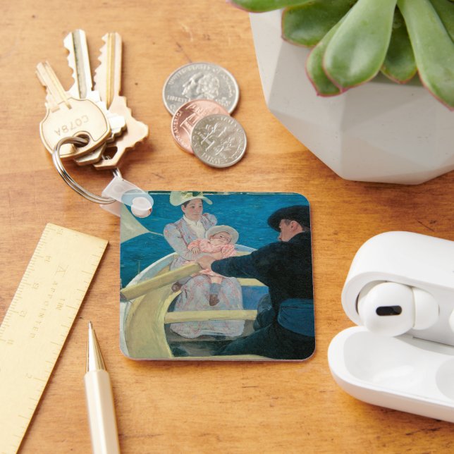 Llavero Fiesta en bote por Mary Cassatt, Bella Artes de la (Escritorio )