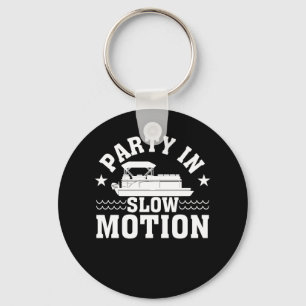 Llavero Fiesta En Movimiento Lento Pontoon Bote Lover