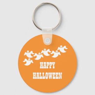 Llavero Fiesta fantasma Halloween Keychain, Naranja