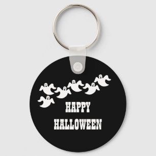 Llavero Fiesta fantasma Halloween Keychain, negro