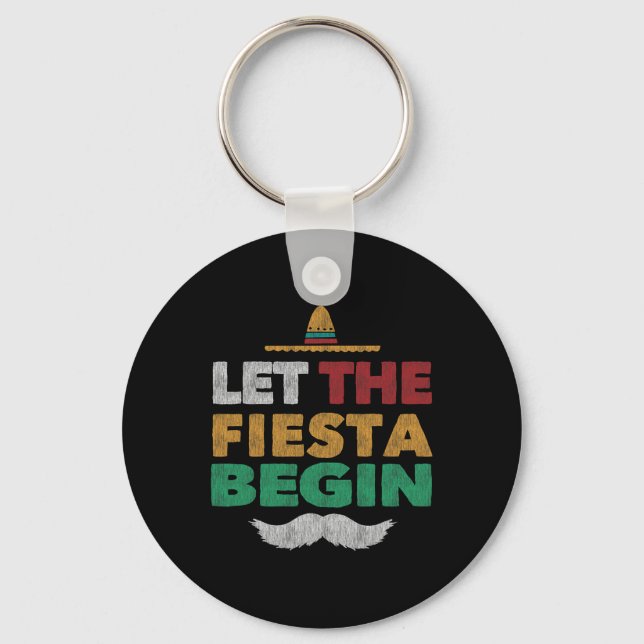 Llavero Fiesta Fiesta mexicana Funny Cinco De Mayo (Anverso)
