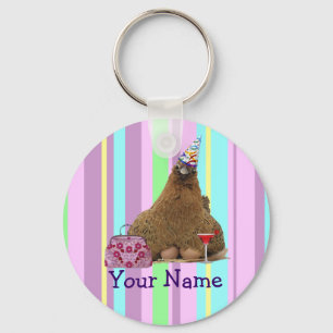 Llavero Fiesta Hen Keychain