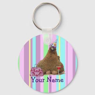 Llavero Fiesta Hen Keychain