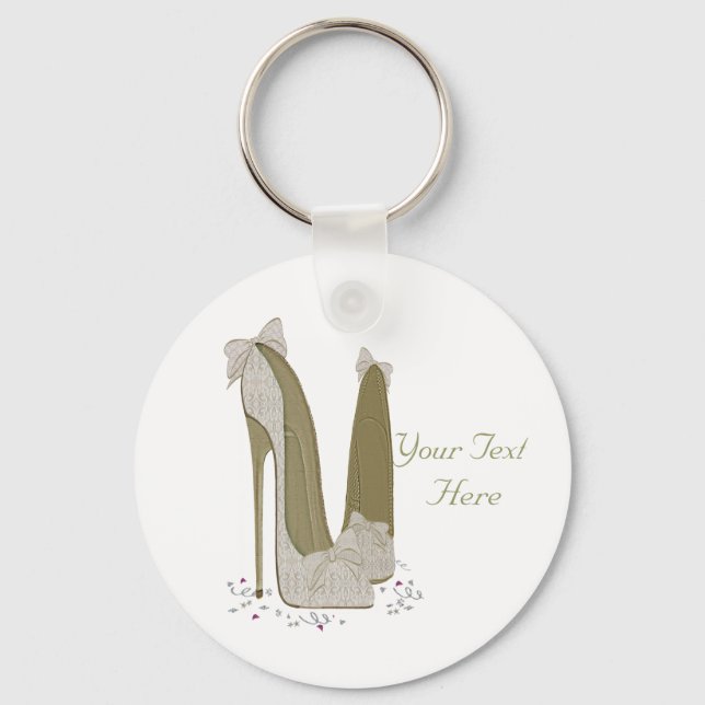 Llavero Fiesta personalizado Stiletto Shoe Art (Anverso)