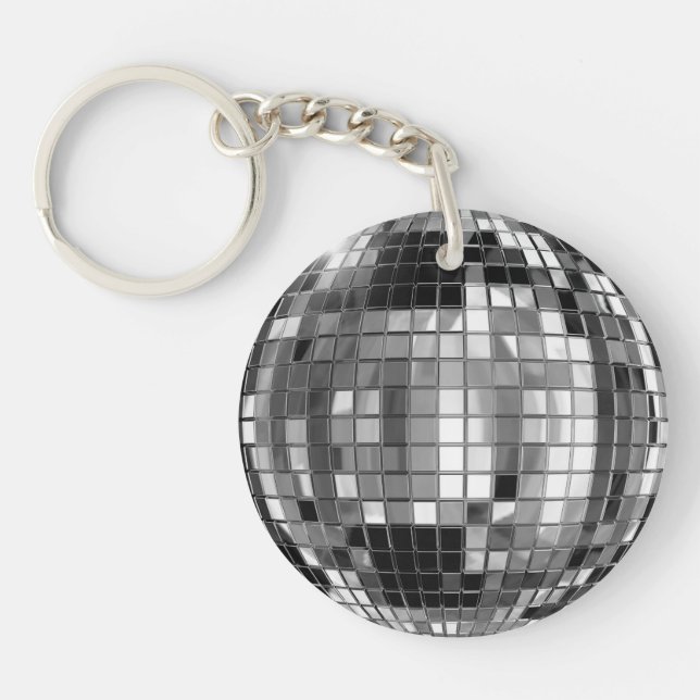 Llavero Fiesta Silver Disco Ball (Frente)