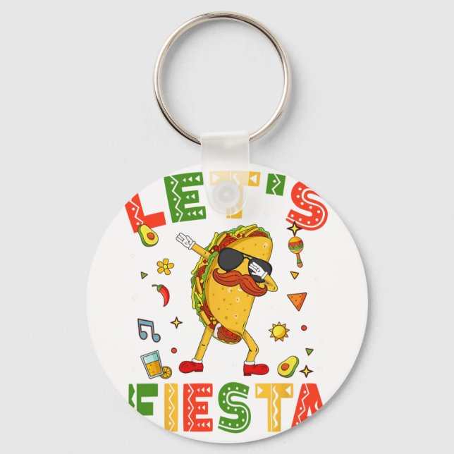Llavero Fiesta Tacos Dabbing Cinco De Mayo México D (Anverso)