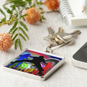 Llavero Fiesta Time-Premium Square Keychain