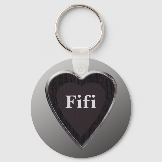 Llavero Fifi Heart Keychain por 369MyName (Anverso)