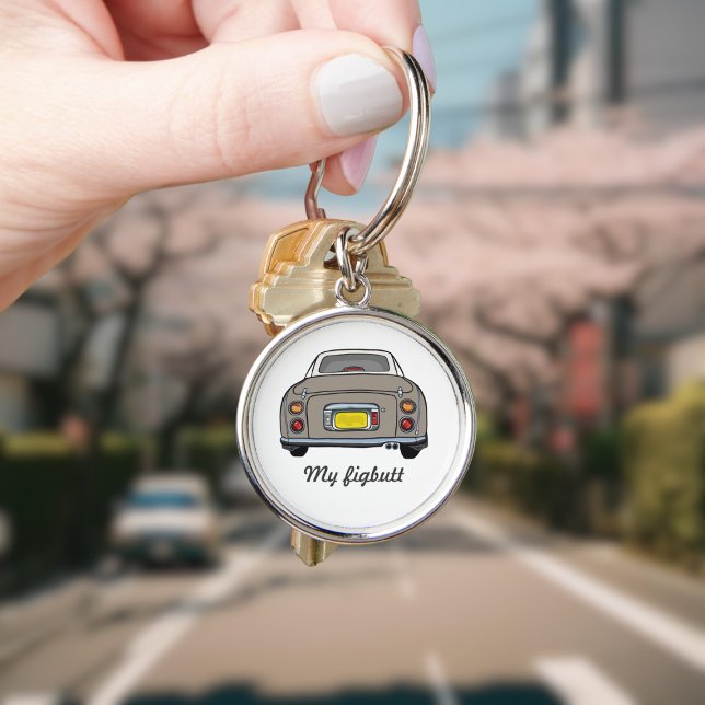 Llavero Figaraciones Cute Topaz Mist Figaro Keychain (Cute topaz mist figaro car keychain with space for your name)
