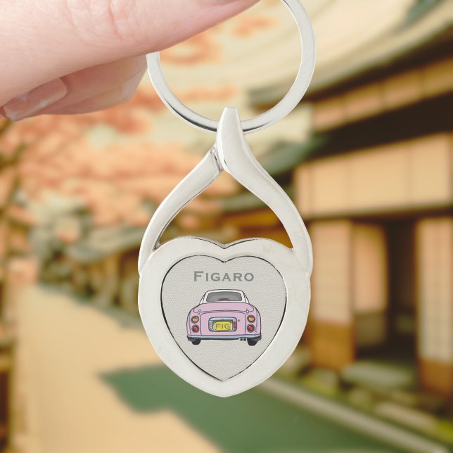 Llavero Figaraciones Monograma Corazón Plateado de Figaro  (For your figaro car keys. Just add your name and initials)