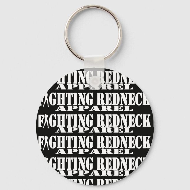 Llavero Fighing Redneck Apparel Keychain (Anverso)