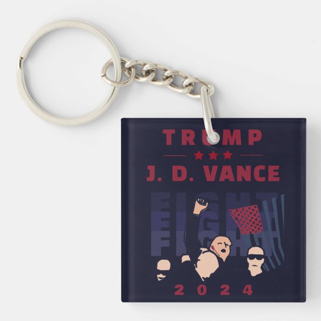 LLAVERO FIGHT FIGHT FIGHT TRUMP VANCE 2024 (Frente)
