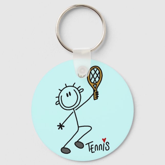 Llavero Figura básica de palo camisetas de tenis y regalos (Anverso)