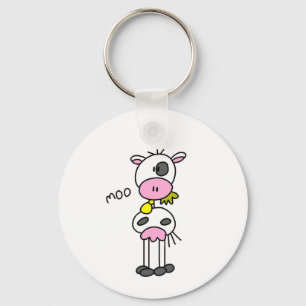 Llavero Figura camisetas y regalos del palillo de la vaca