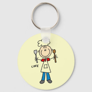 Llavero Figura de Palito Cocinero