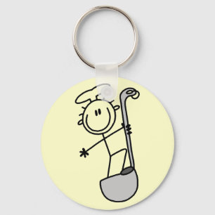 Llavero Figura de palitos de chef con cucharón