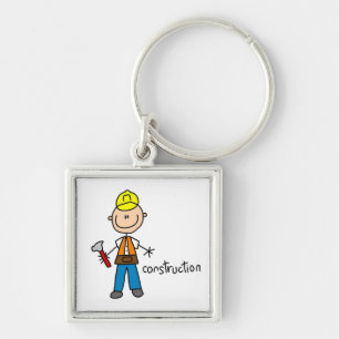 Llavero Figura de palitos de construcción