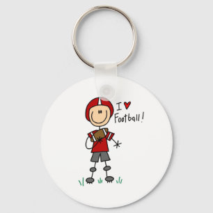 Llavero Figura de palos Me encantan las camisetas y los re