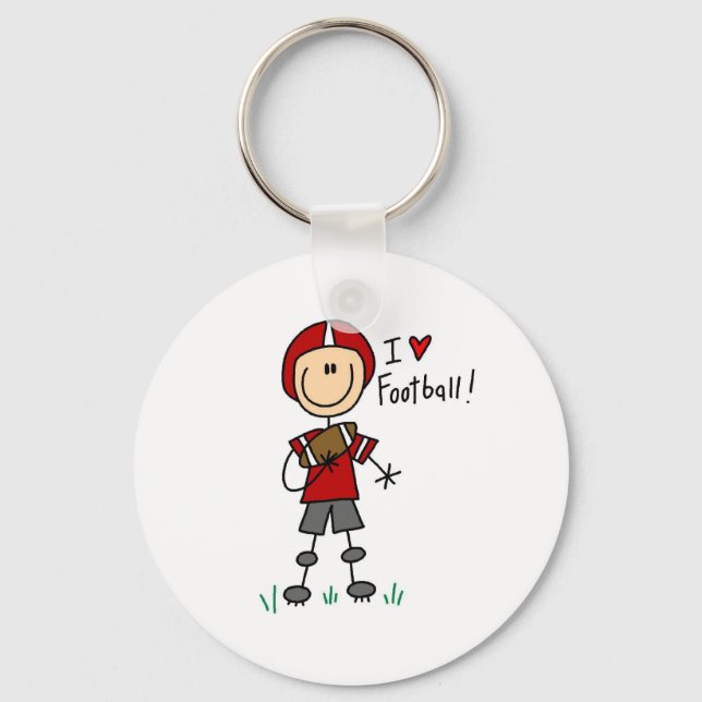 Llavero Figura de palos Me encantan las camisetas y los re (Anverso)