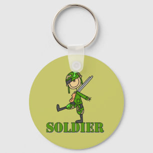 Llavero Figura de soldado de palitos