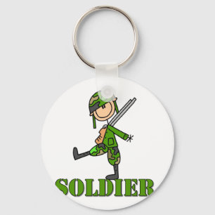 Llavero Figura del palillo del soldado
