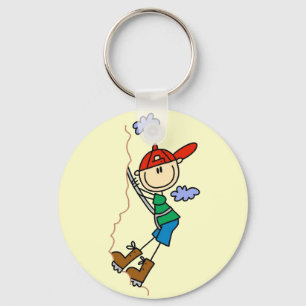 Llavero Figura del palo de escalado de roca