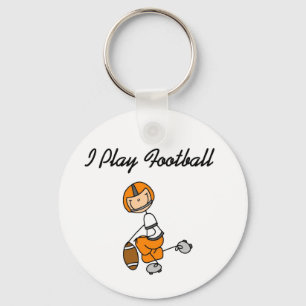 Llavero Figura fútbol del palillo del juego del naranja I