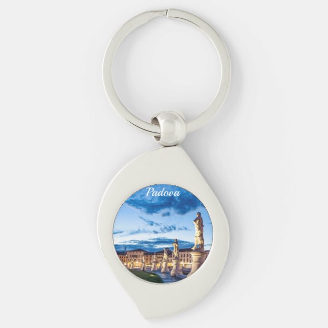 Llavero Fila de estatuas iluminadas en Padova (Anverso)