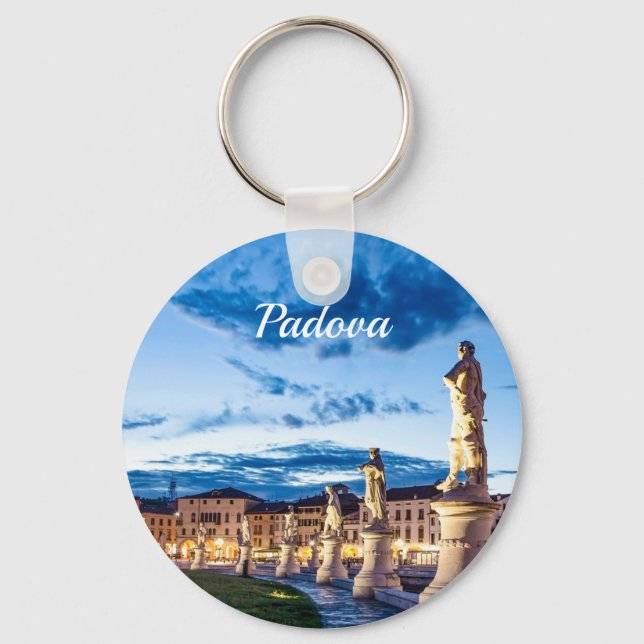 Llavero Fila de estatuas iluminadas en Padova (Anverso)