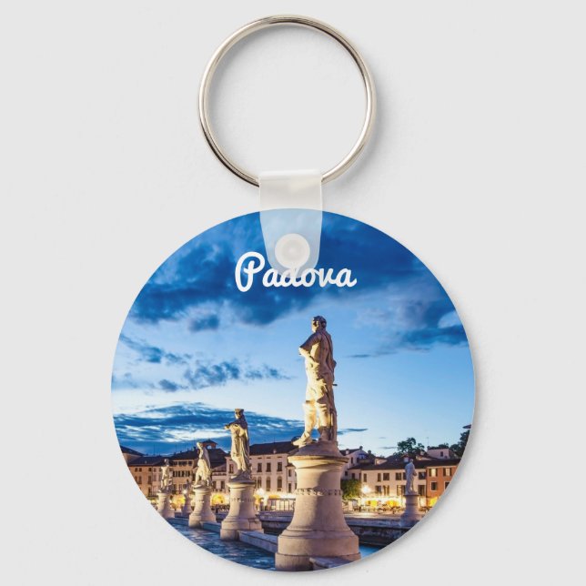 Llavero Fila de estatuas iluminadas en Padova (Anverso)