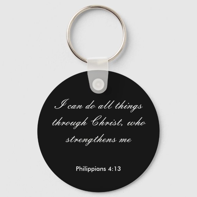 Llavero Filipinas4:13, puedo hacer todas las cosas a travé (Anverso)