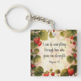 Llavero Filipinas 4:13 Verso de la Biblia sobre diseño inm