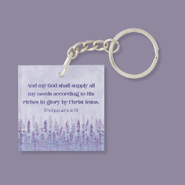 Llavero Filipinas 4:19 Biblia Verse Mi Dios proporcionará