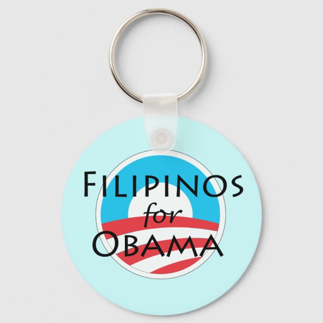 Llavero Filipinos por Obama (Anverso)