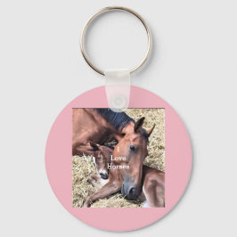 Llavero Filly and Foal Keychain