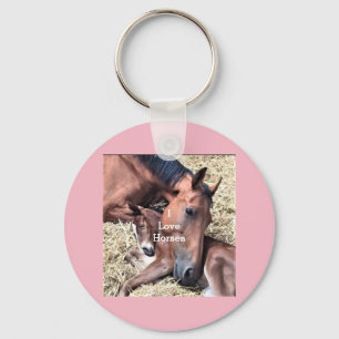 Llavero Filly and Foal Keychain