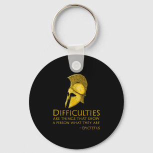 Llavero Filosofía griega motivacional - Cita Epictetus -