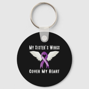 Llavero Fin de la sobredosis Las alas de mi hermana cubren