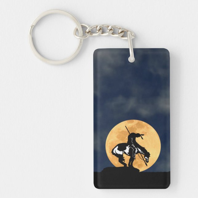 Llavero Fin del sendero con luna llena (Frente)