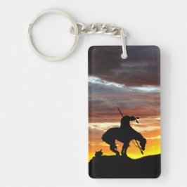 Llavero Fin del sendero con puesta de sol