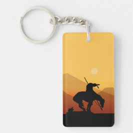 Llavero Fin del sendero con puesta de sol