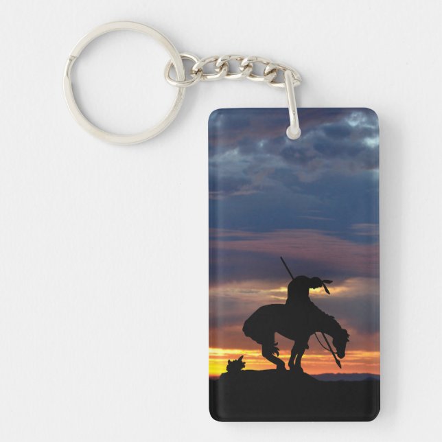 Llavero Fin del sendero con puesta de sol (Frente)