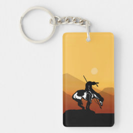 Llavero Fin del sendero con puesta de sol