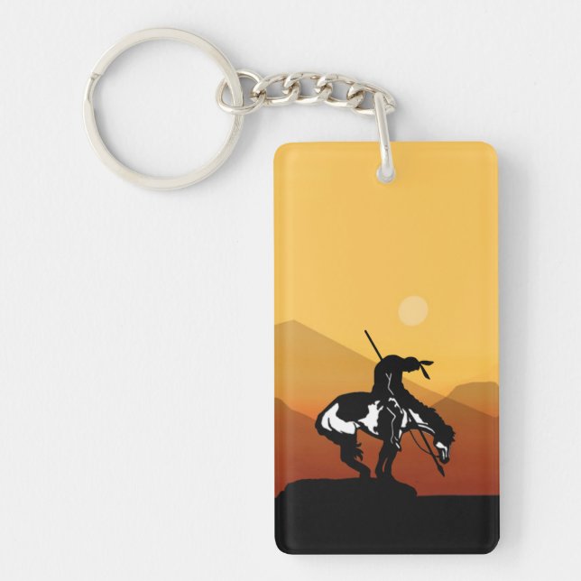 Llavero Fin del sendero con puesta de sol (Frente)