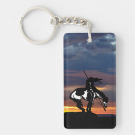 Llavero Fin del sendero con puesta de sol